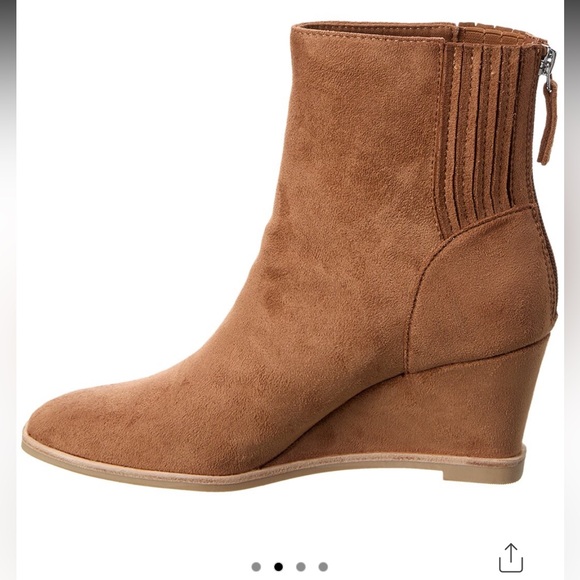 Dolce Vita Sz 9 Talvin Micro-suede Wedge Bootie nib nwt - Picture 2 of 5